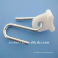 curtain hook-Iron galvanized steel hanger with white plastic,awning components,awning accessories,curtain parts